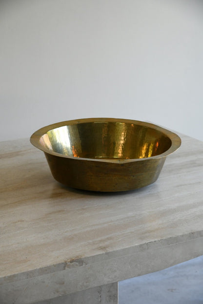 Hammered Brass Basin
