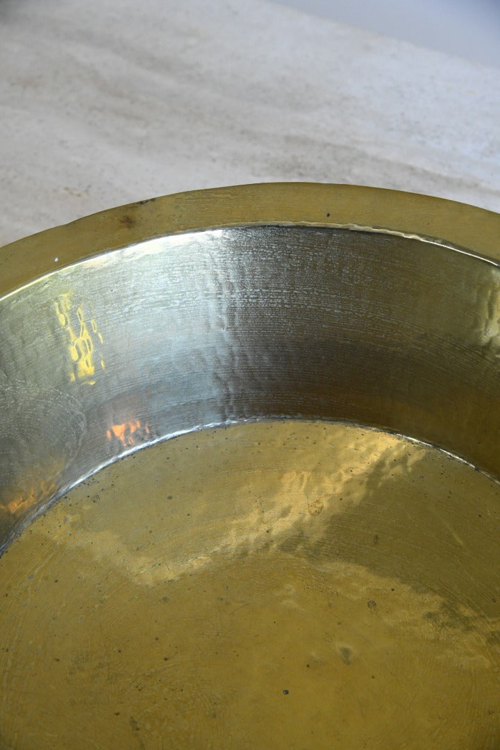 Hammered Brass Basin