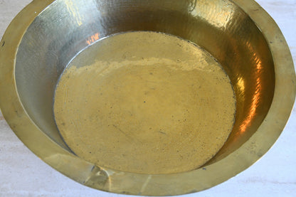 Hammered Brass Basin