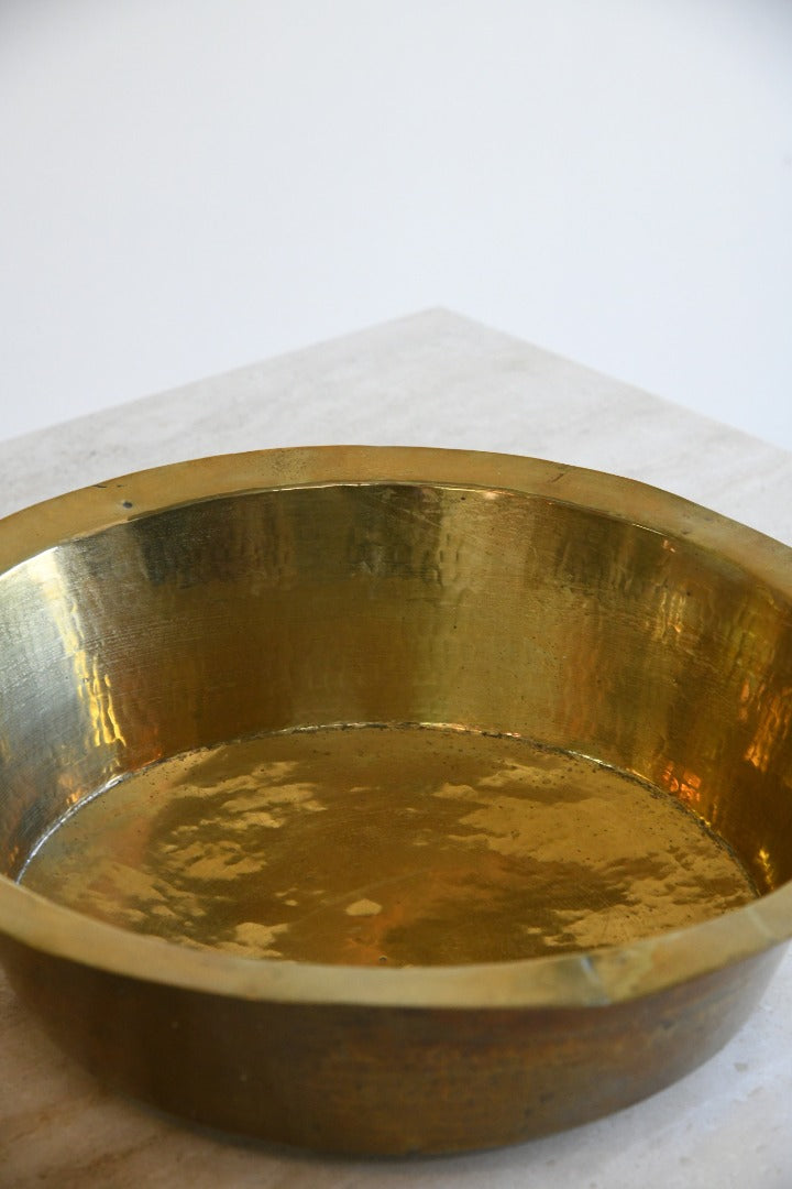 Hammered Brass Basin