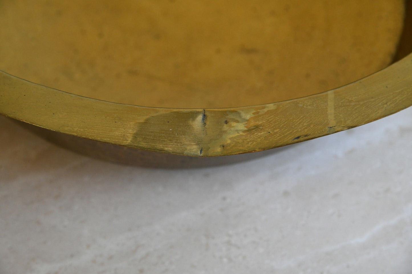 Hammered Brass Basin