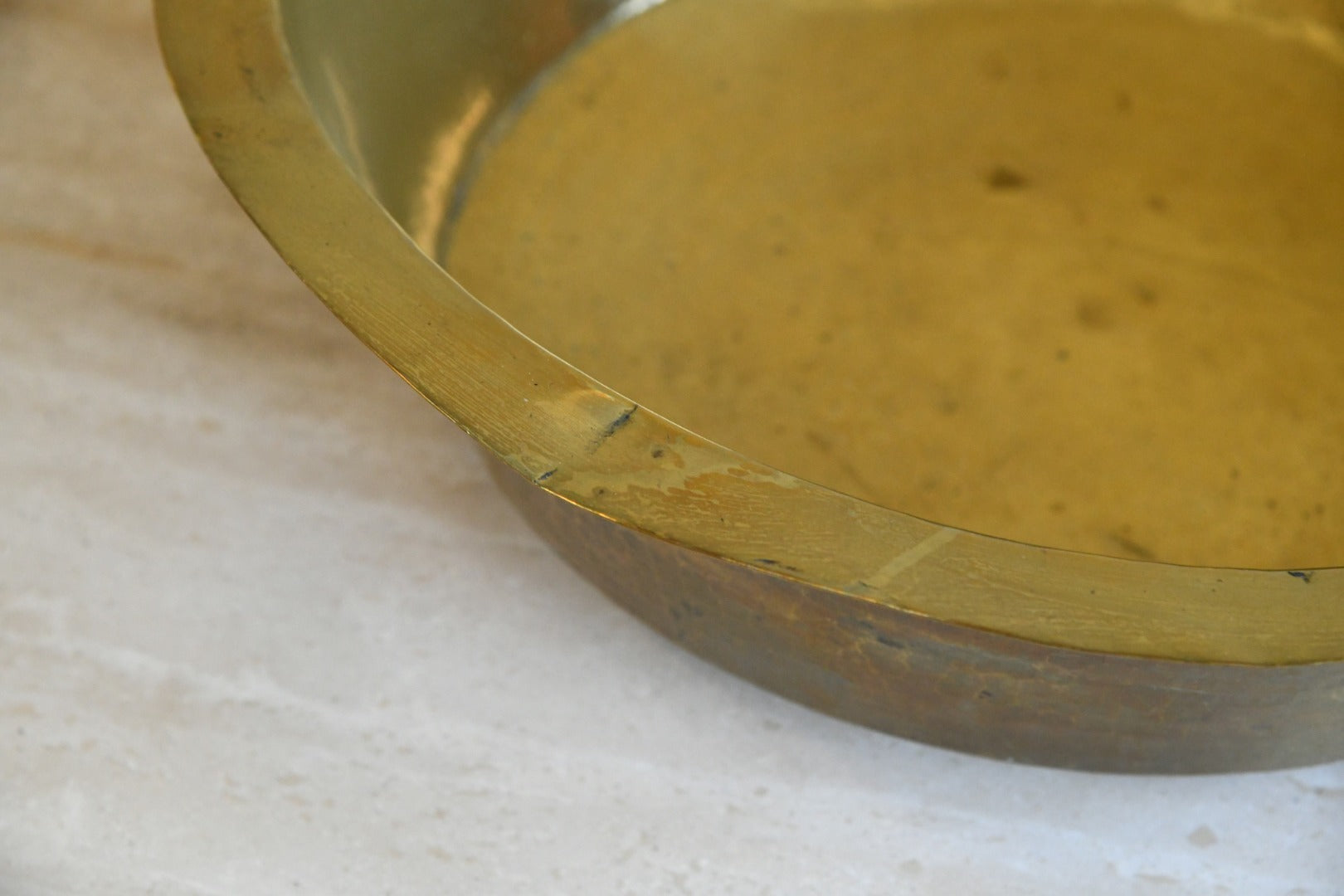Hammered Brass Basin