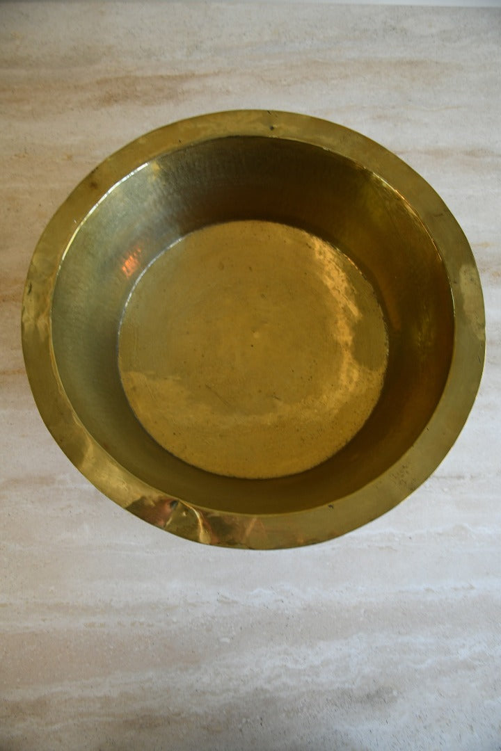 Hammered Brass Basin