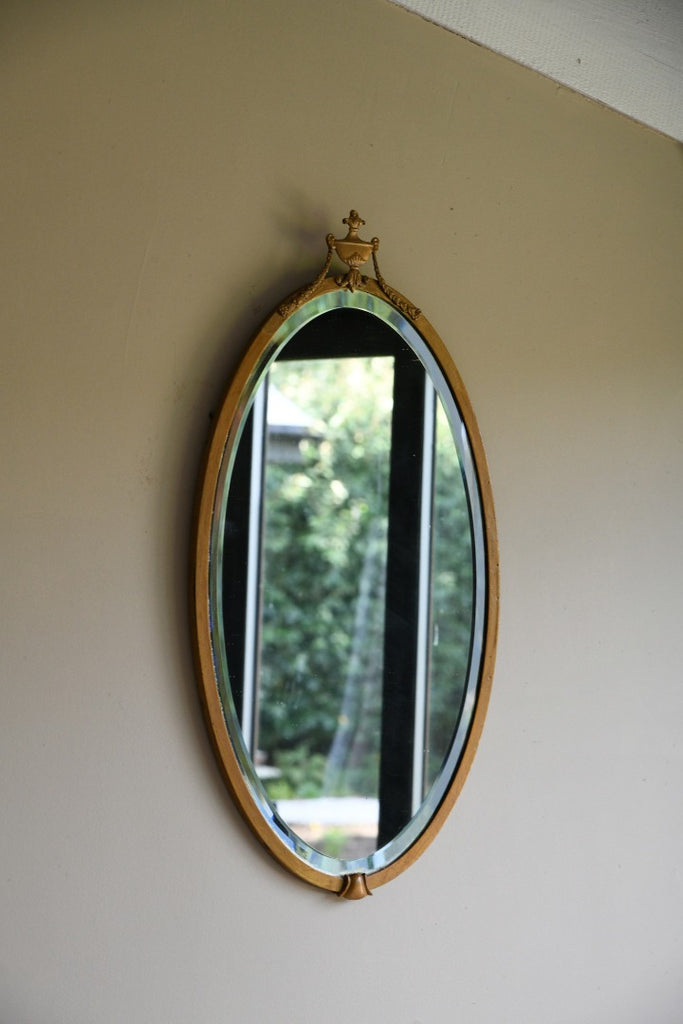 Oval Gilt Frame Mirror