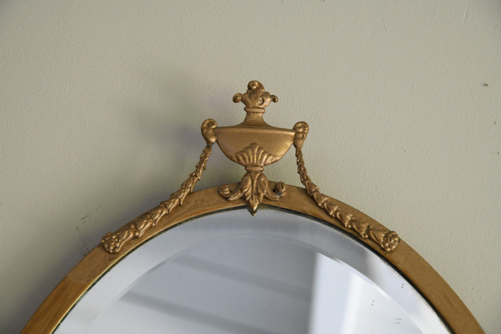 Oval Gilt Frame Mirror