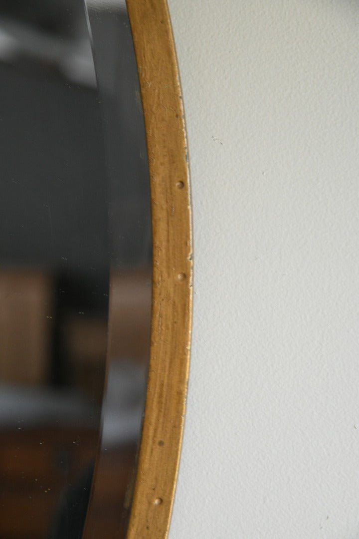 Oval Gilt Frame Mirror