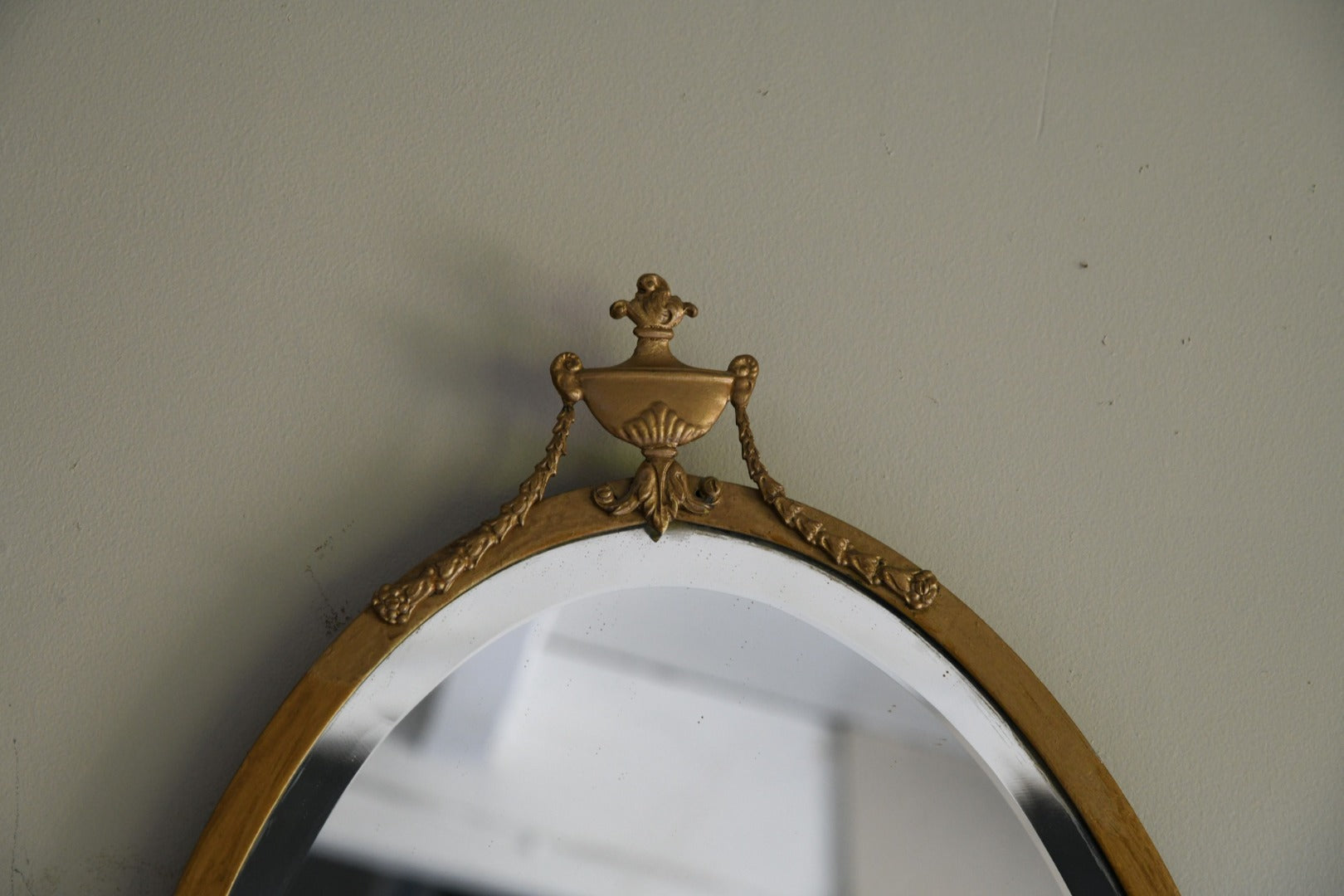 Oval Gilt Frame Mirror