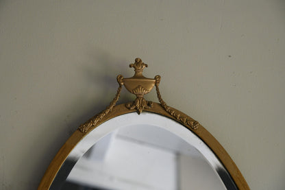 Oval Gilt Frame Mirror