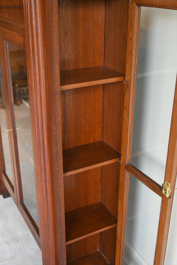 1930s Walnut Glazed Bookcase