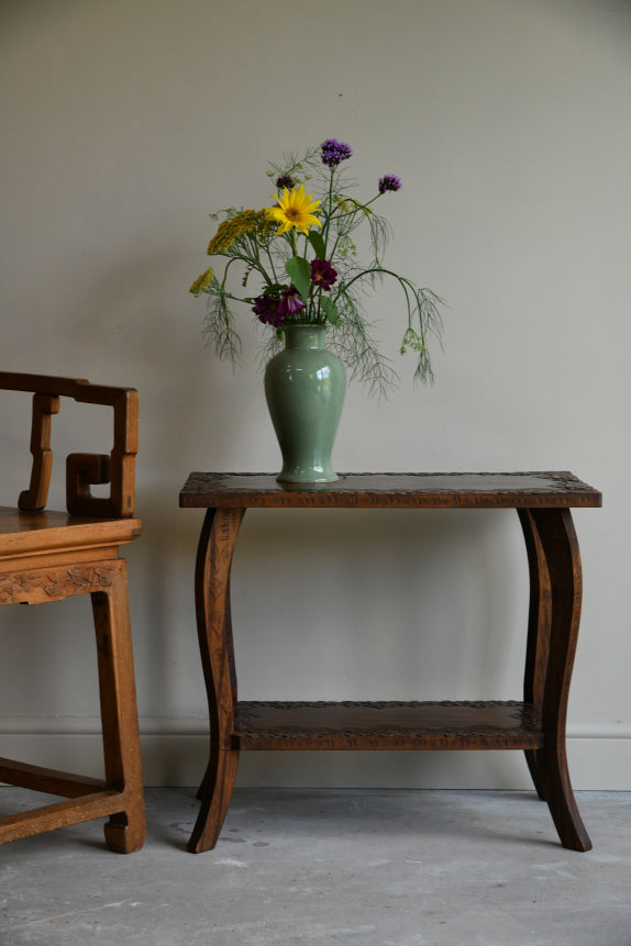 Carved Oriental Table