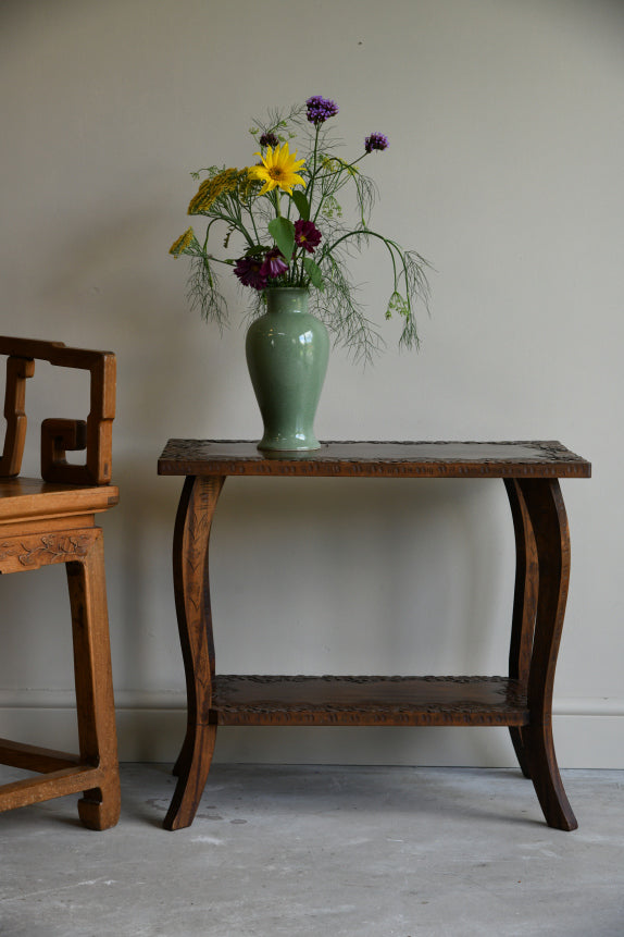 Carved Oriental Table