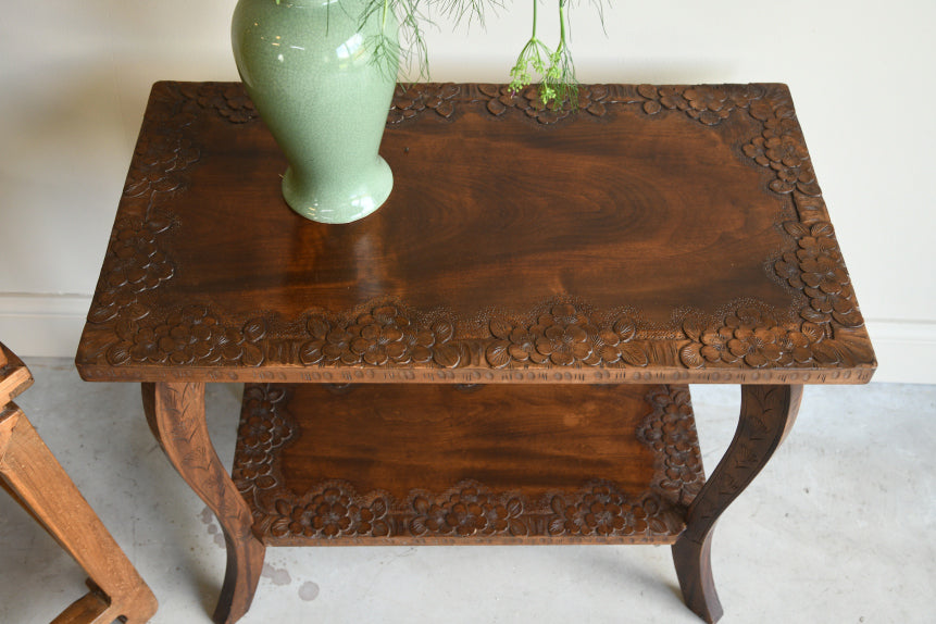 Carved Oriental Table