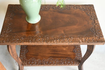 Carved Oriental Table