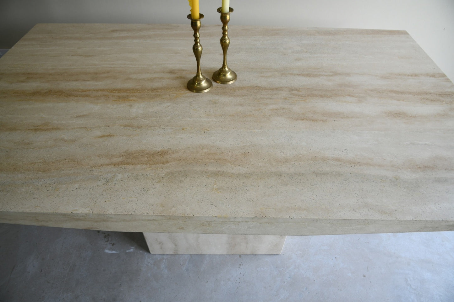 Rectangular Travertine Dining Table