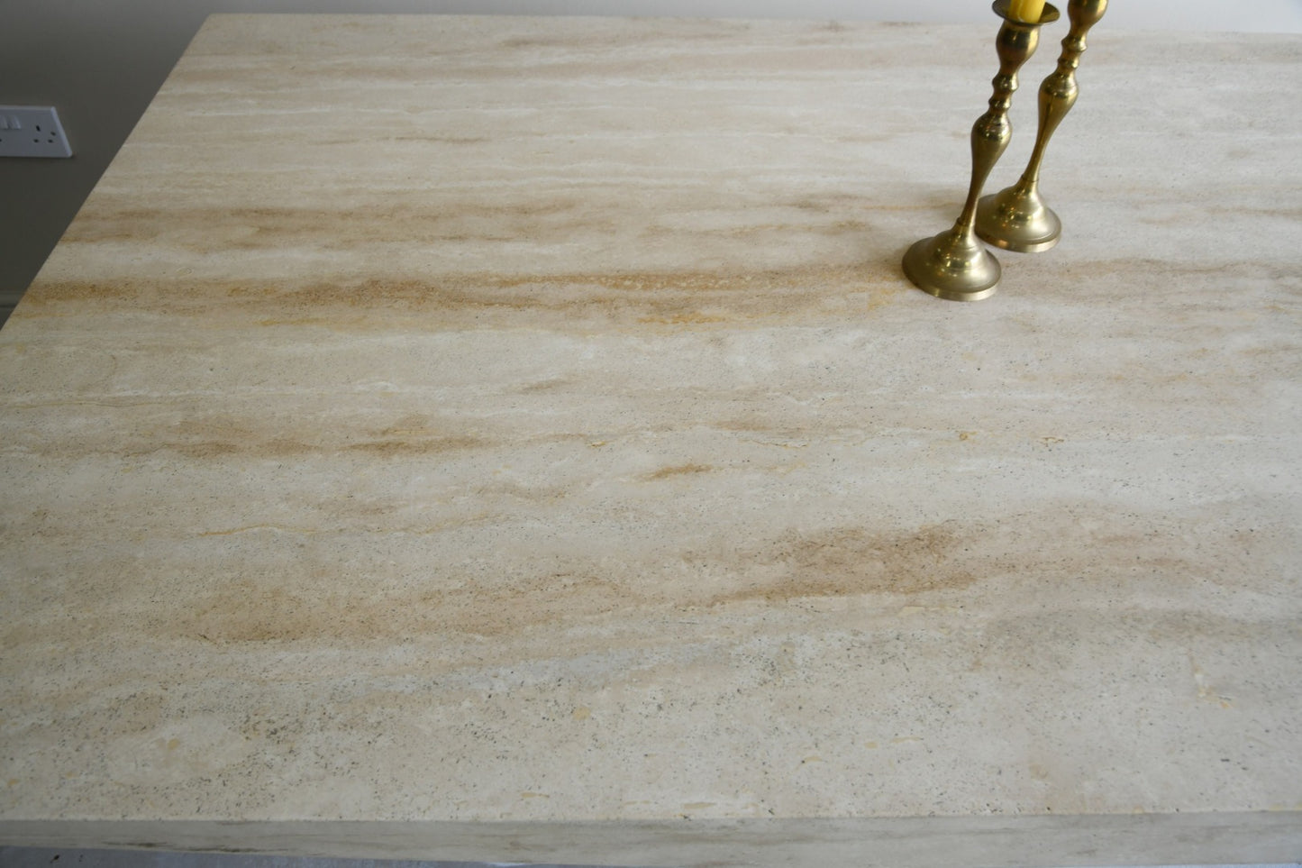 Rectangular Travertine Dining Table