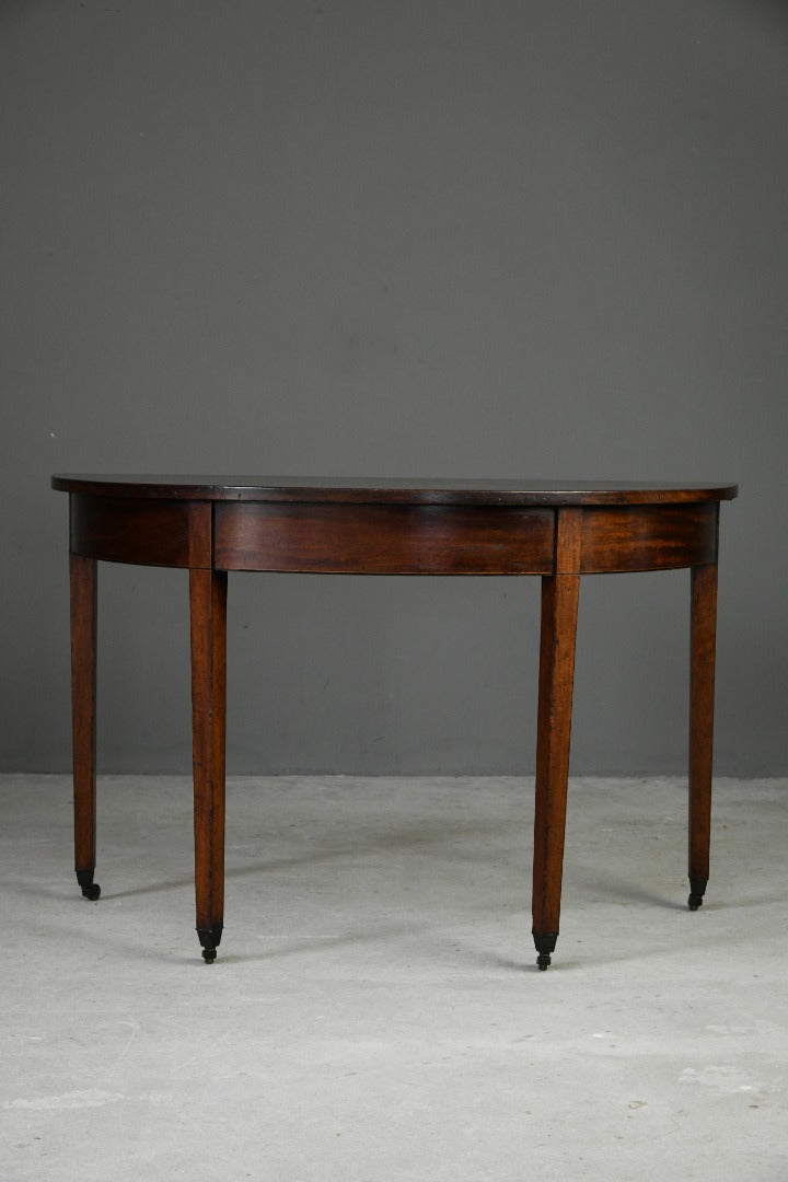 Mahogany Demi Lune Side Table