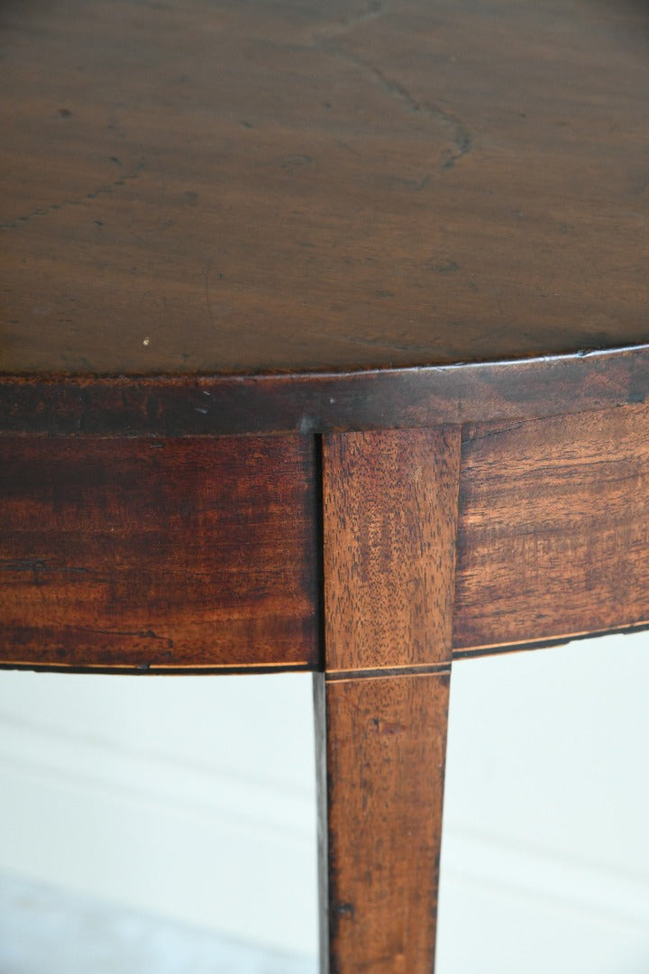 Mahogany Demi Lune Side Table