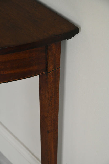 Mahogany Demi Lune Side Table