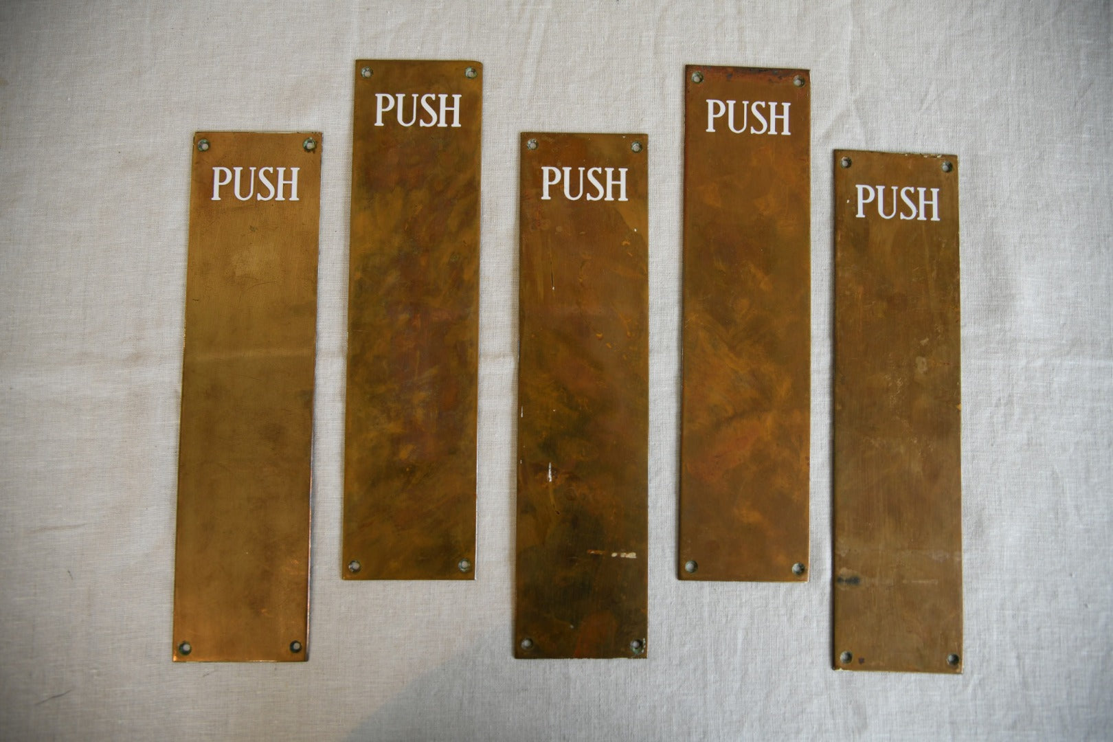 Vintage Brass Finger Plates