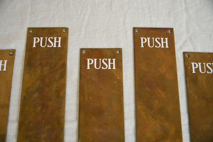 Vintage Brass Finger Plates