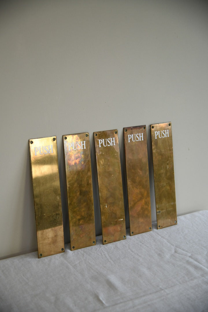 Vintage Brass Finger Plates