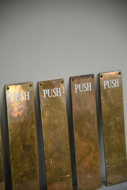 Vintage Brass Finger Plates