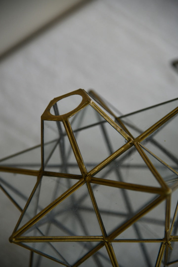 Pair Star Glazed Lampshades