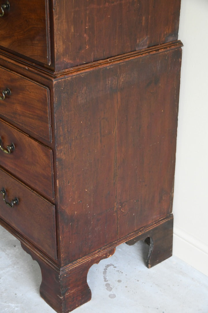 Antique Georgian Mahogany Chest on Chest