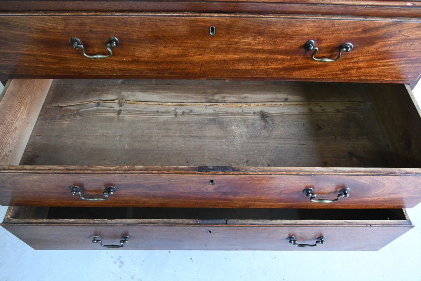 Antique Georgian Mahogany Chest on Chest