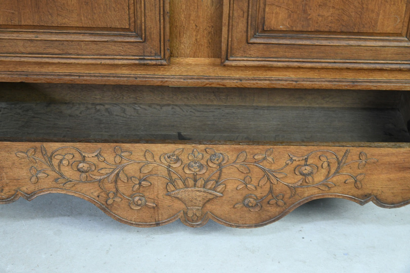 French Carved Oak Cupboard