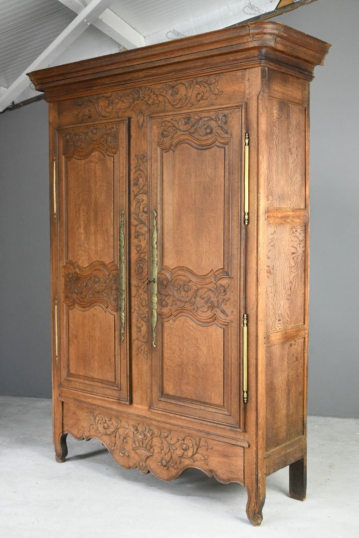 French Carved Oak Cupboard