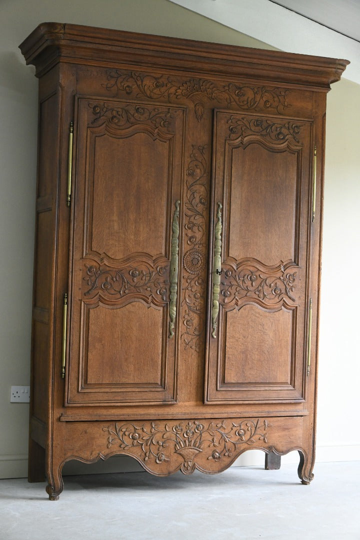 French Carved Oak Cupboard