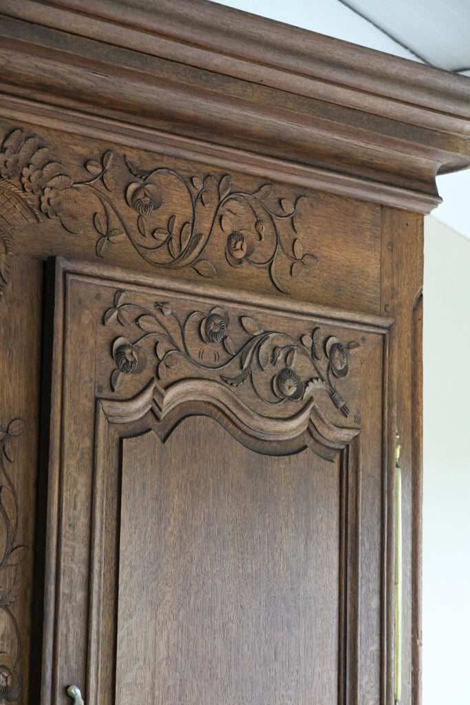 French Carved Oak Cupboard