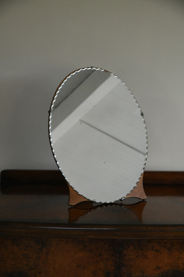 Vintage Oval Easel Dressing Table Mirror