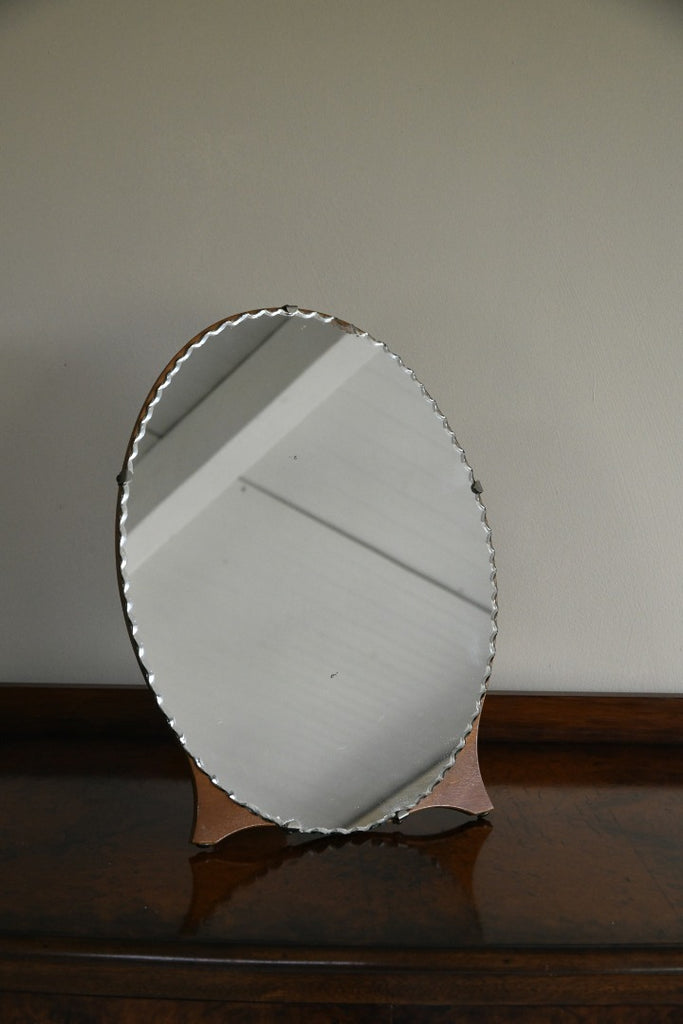 Vintage Oval Easel Dressing Table Mirror