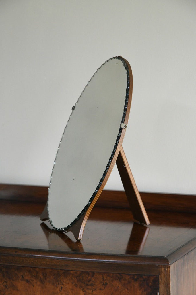 Vintage Oval Easel Dressing Table Mirror