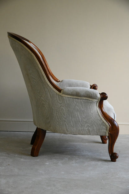 Antique Button Back Armchair