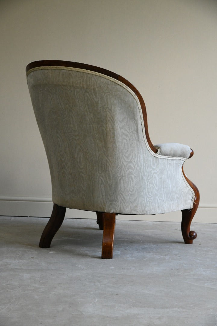 Antique Button Back Armchair