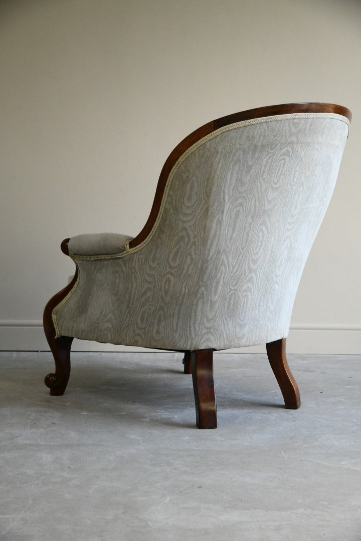 Antique Button Back Armchair