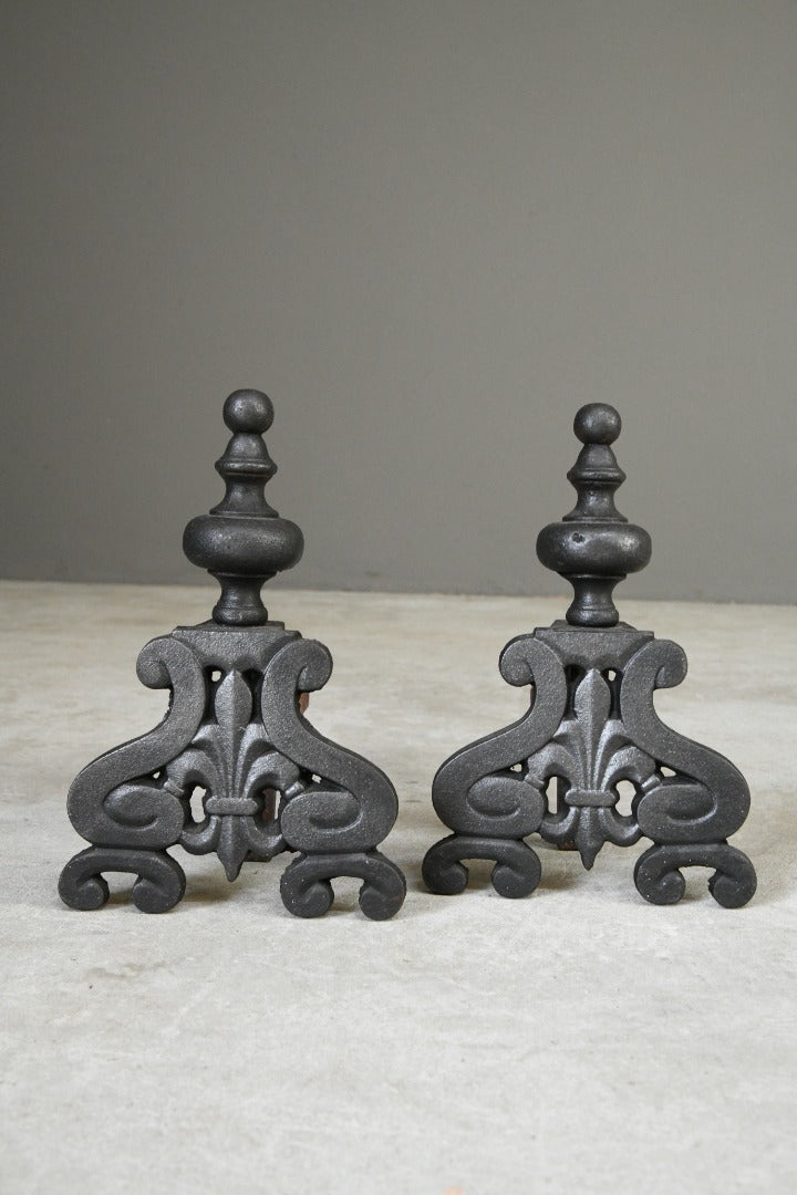 Pair French Style Andirons