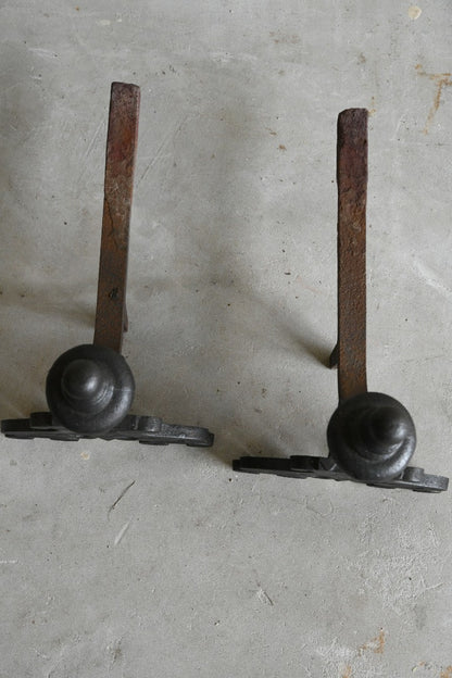 Pair French Style Andirons