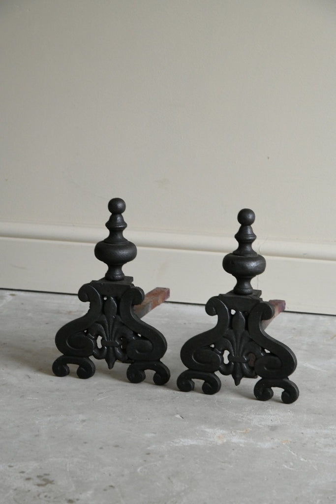 Pair French Style Andirons
