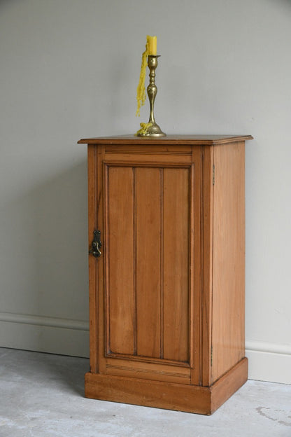 Edwardian Satin Walnut Pot Cupboard