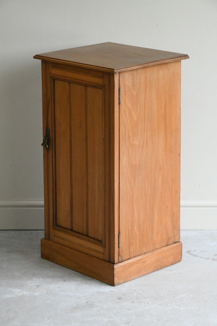 Edwardian Satin Walnut Pot Cupboard