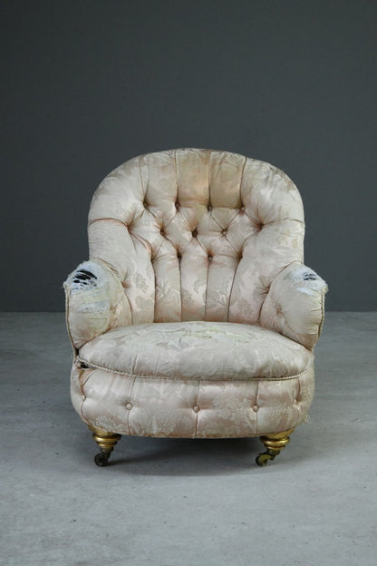 Victorian Button Back Armchair