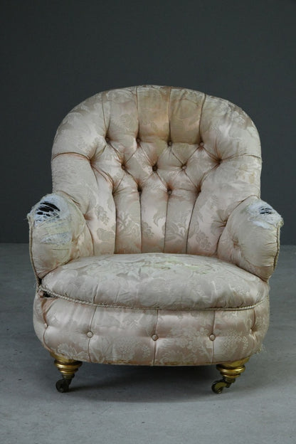 Victorian Button Back Armchair