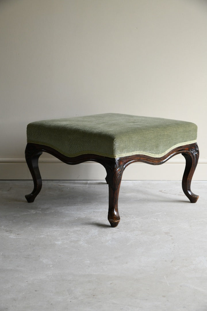 Antique Style Mahogany Footstool