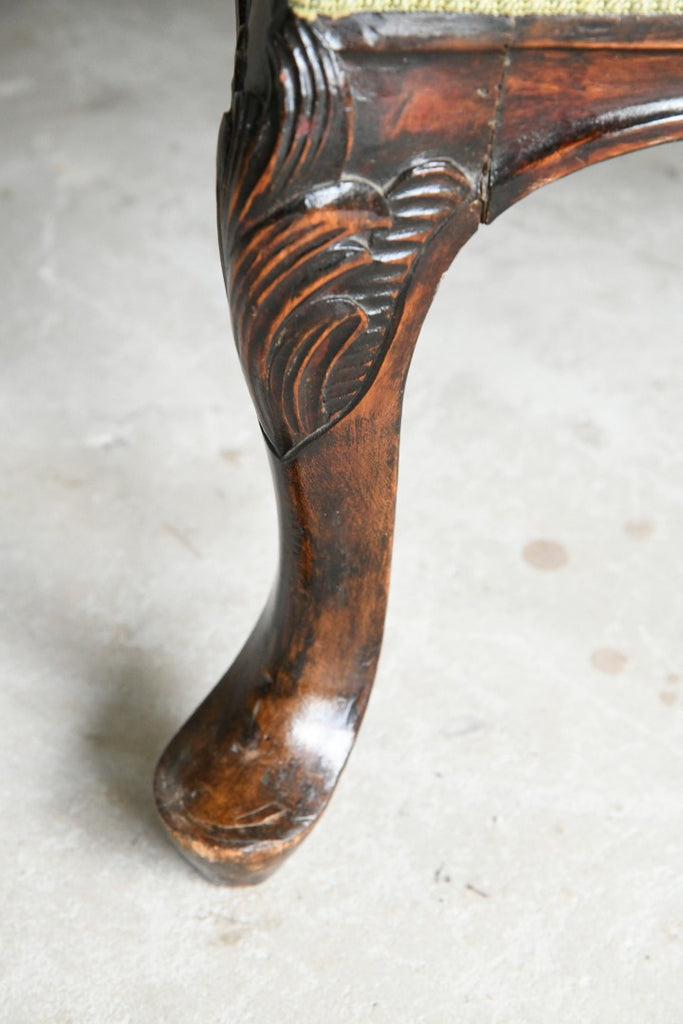 Antique Style Mahogany Footstool