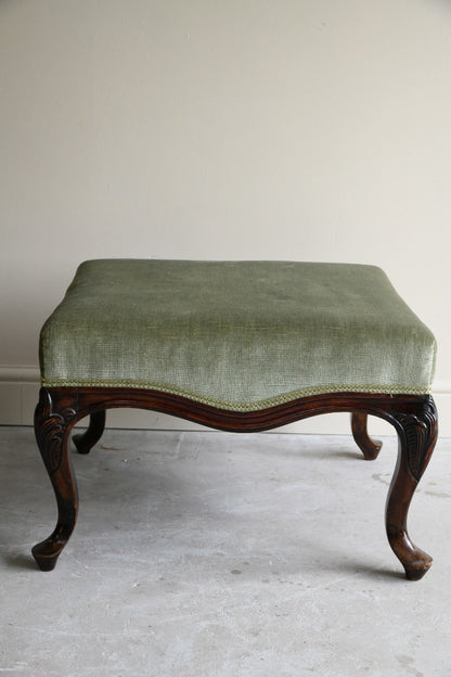 Antique Style Mahogany Footstool