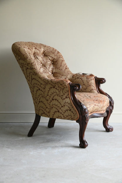 Victorian Mahogany Armchair